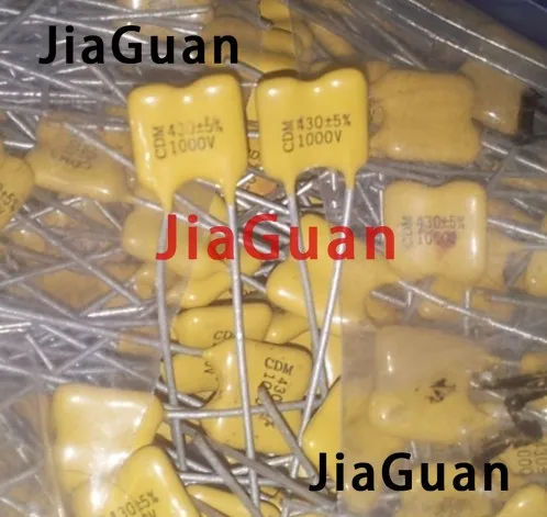 10PCS new CDM Silver Mica 1000V430PF 5% Yellow mica capacitor 1KV 430P 1000v audio 430pF/1000V 431