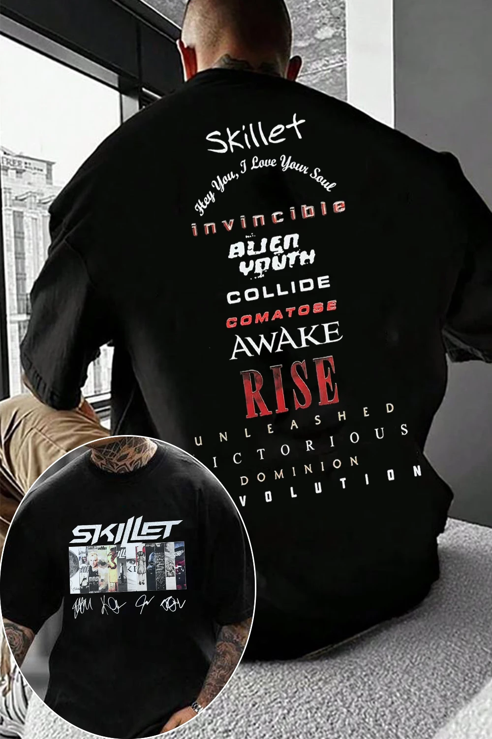 Fashion 2026 Skillet Band Graphic TShirt Mens Womens Cotton Tee Summer Casual Short Sleeve Round Neck Clothing Unisex Tops