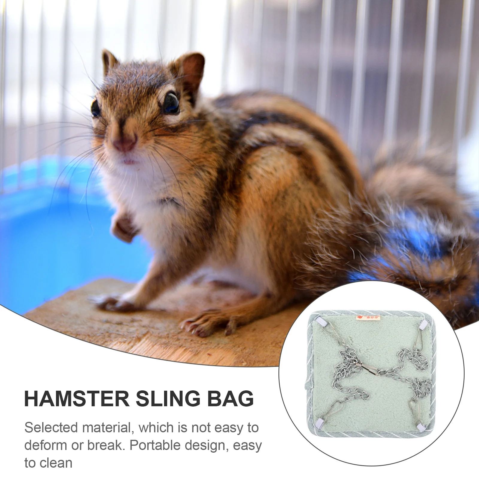

2Pcs Small Pet Breathable Sling Bag Hamster Carrier with Hammock for Travel Outdoor Use Hamster Bag Pet Hammock