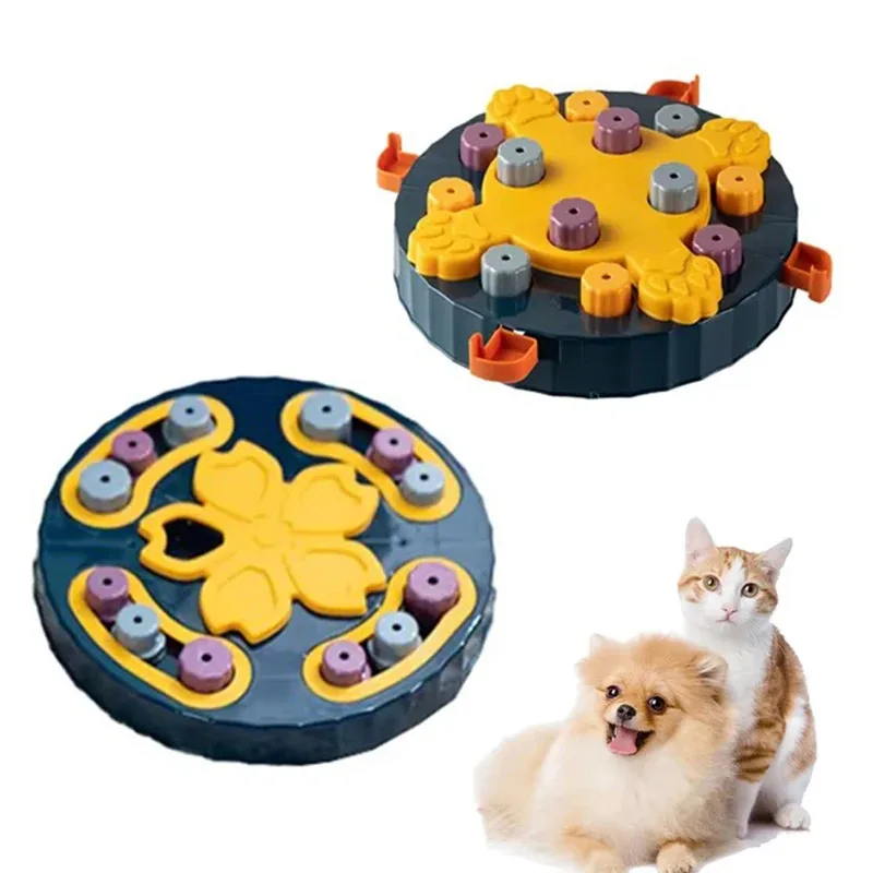 

Interactive Puzzle Toys for Cats and Dogs Slow Feeder Bowl Non Slip Pet Food Dispenser Mental Stimulation IQ Training Games