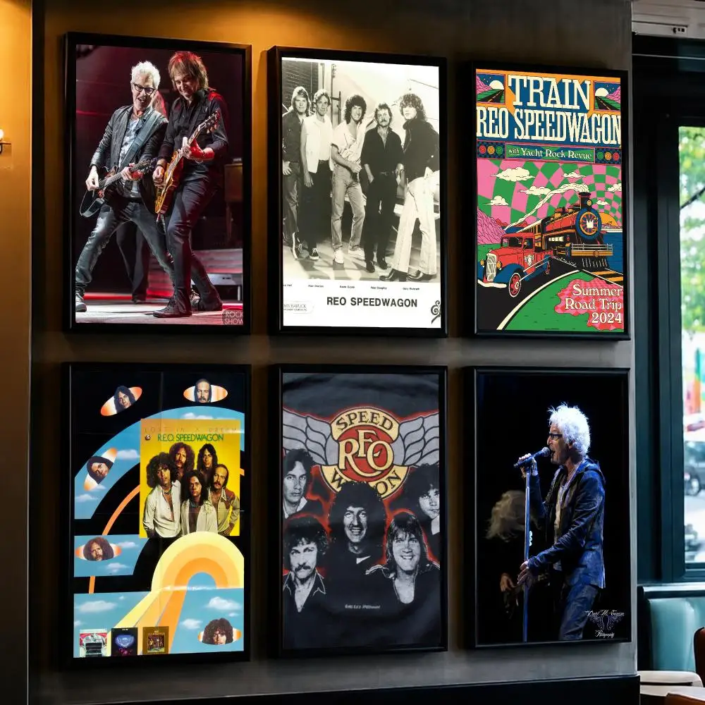 band R-REO Speedwagon-N Poster Removable Wall Sticker for Home Cafe Bar Office Interior Decor