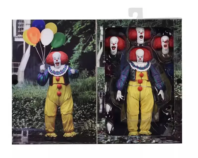 NECA IT Pennywise 1990 Classic Version 7 Inch Action Figure Movable Model Toy 18cm