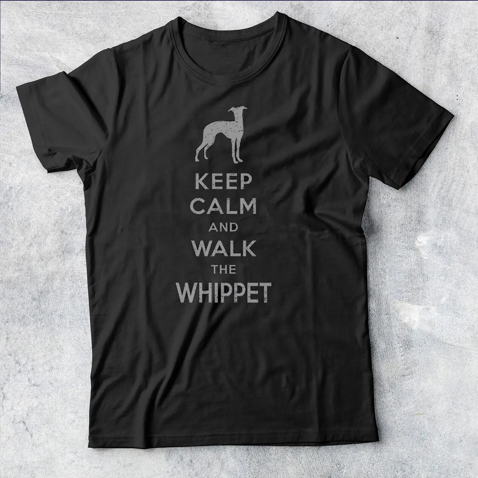 

Keep Calm & Walk The Whippet Dog Lover Funny Tee Mens T-Shirt #AV