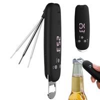 Meat Thermometers LED Display Fast Precise Digital Food Probe With Bottle Opener Instant Read Digital Thermometers Meat