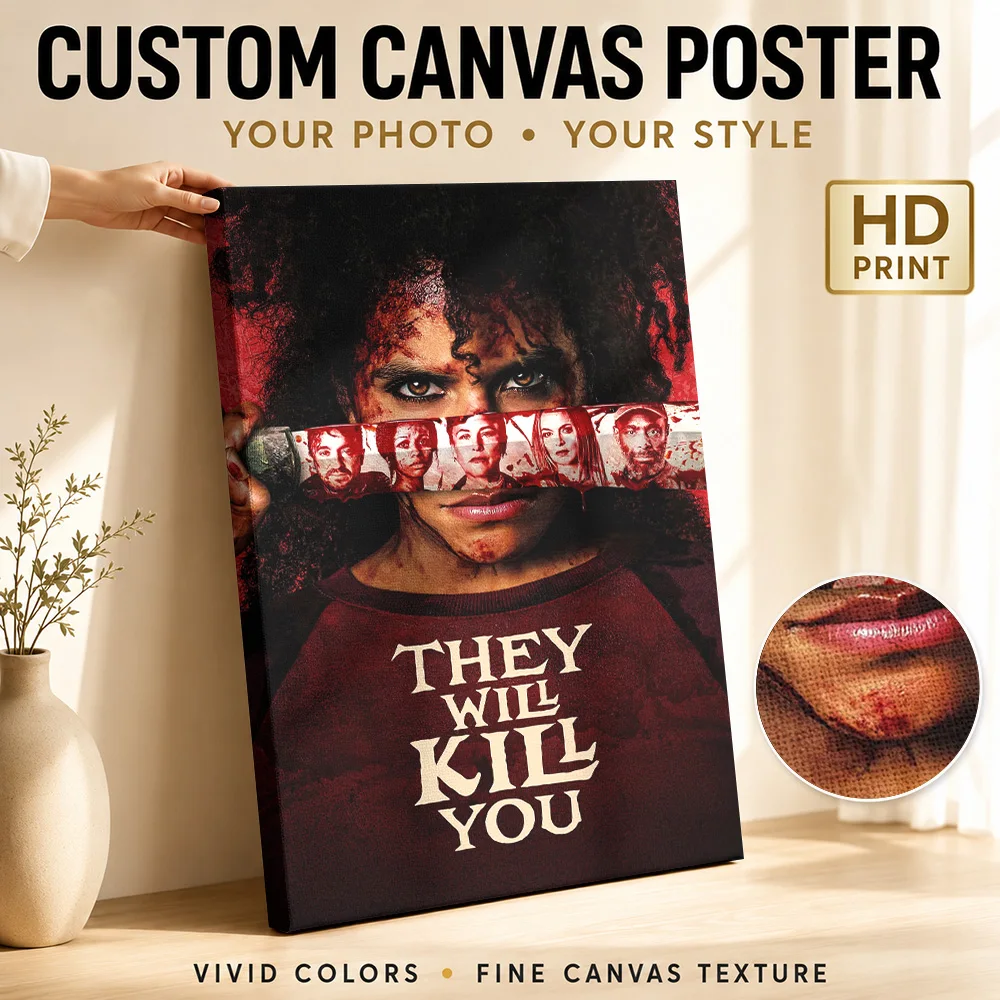They Will Kill You Movie Canvas Poster Customized Vintage Movie Wall Paintings Decoration for Home Theater Gift for Collectors