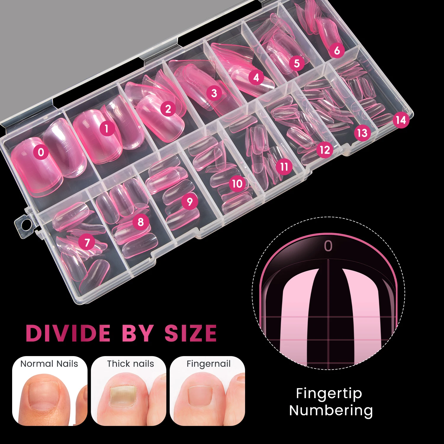 150 قطعة/صندوق واضح لا علامة متجمد مسمار البلاستيك تمديد أشكال ل UV هلام بناء سريع قالب مزدوج شكل العلوي أظافر صناعية نصائح #4