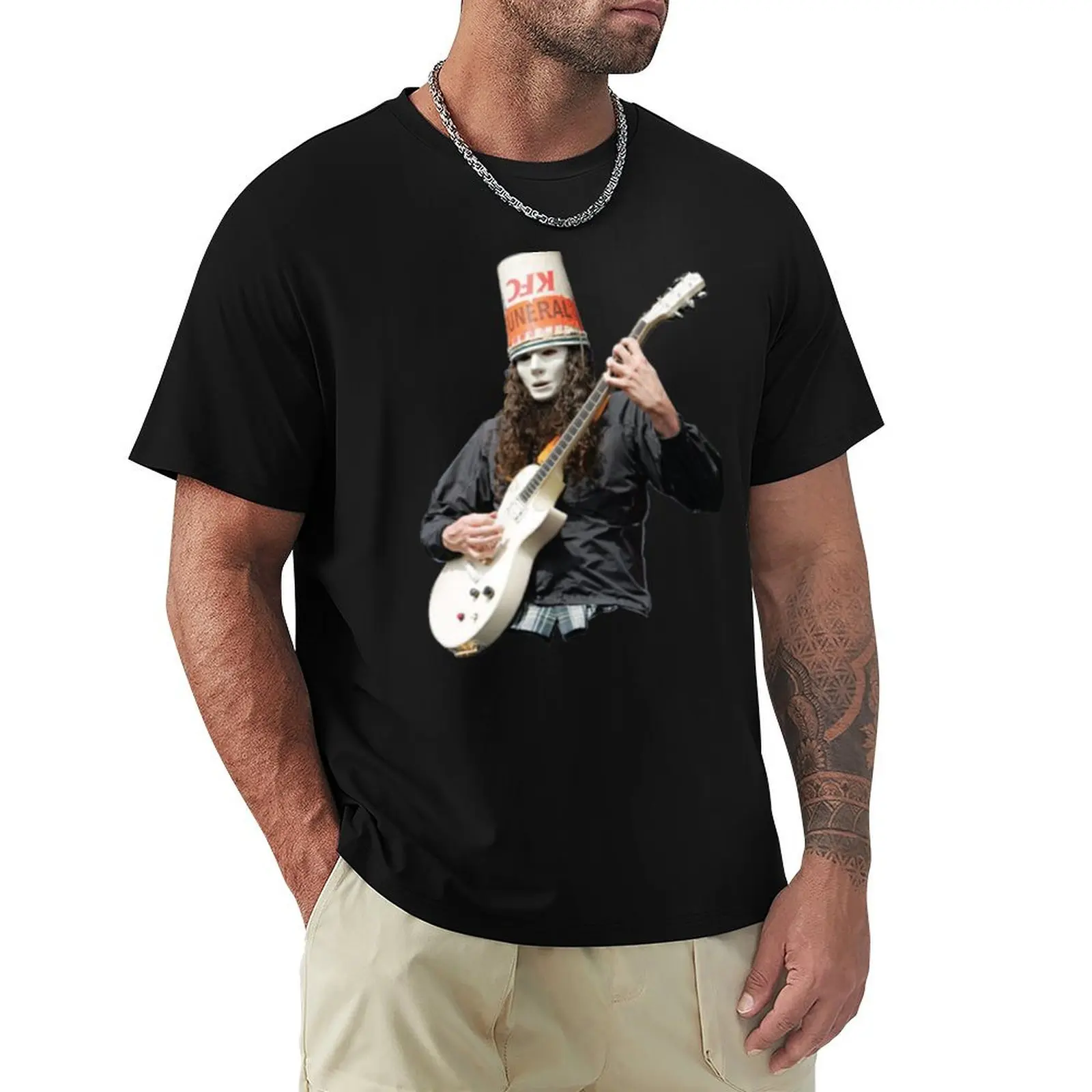 Buckethead T-Shirt Plus Size Loose Fit T-Shirt