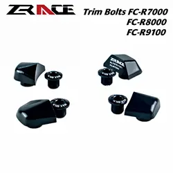 ZRACE CNC Chainring Bolts Covers 7075AL Chainwheel Screws Nuts For FC-R7000 FC-R8000 RC-R9100 / 105 Ultegra DURA-ACE Crank Bolt