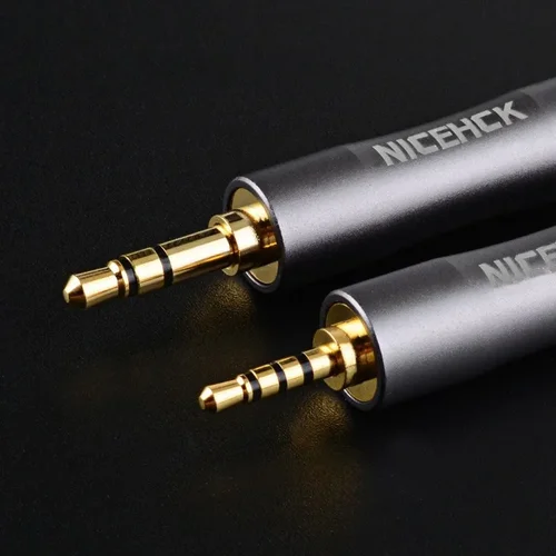 Imagen 2 del producto NiceHCK cobre puro chapado en oro 4,4mm hembra a 3,5mm 2,5mm convertidor de Audio HIFI Jack adaptador de auriculares de aluminio accesorios de enchufe