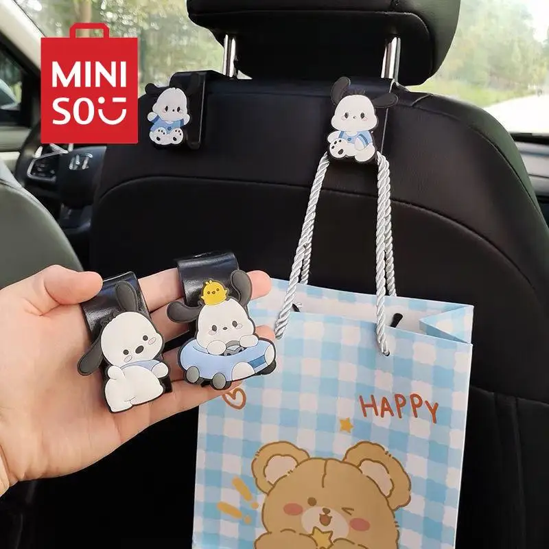 Kawaii Sanrio Car Storage Hook Pochacco Cartoon New Rear Seat Hidden Easy Install Hook Decoration Car Supplies Car Accessories