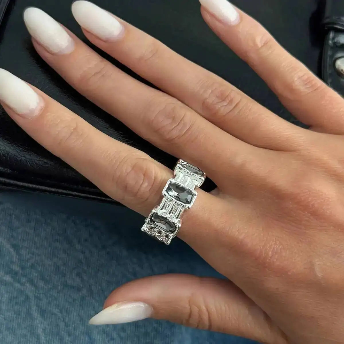 SHIXIN Hip Hop Punk Irregular Silver Color Silver Color Finger Rings Women Fashion New Metal Knuckle Ring Jewelry Friend Gifts