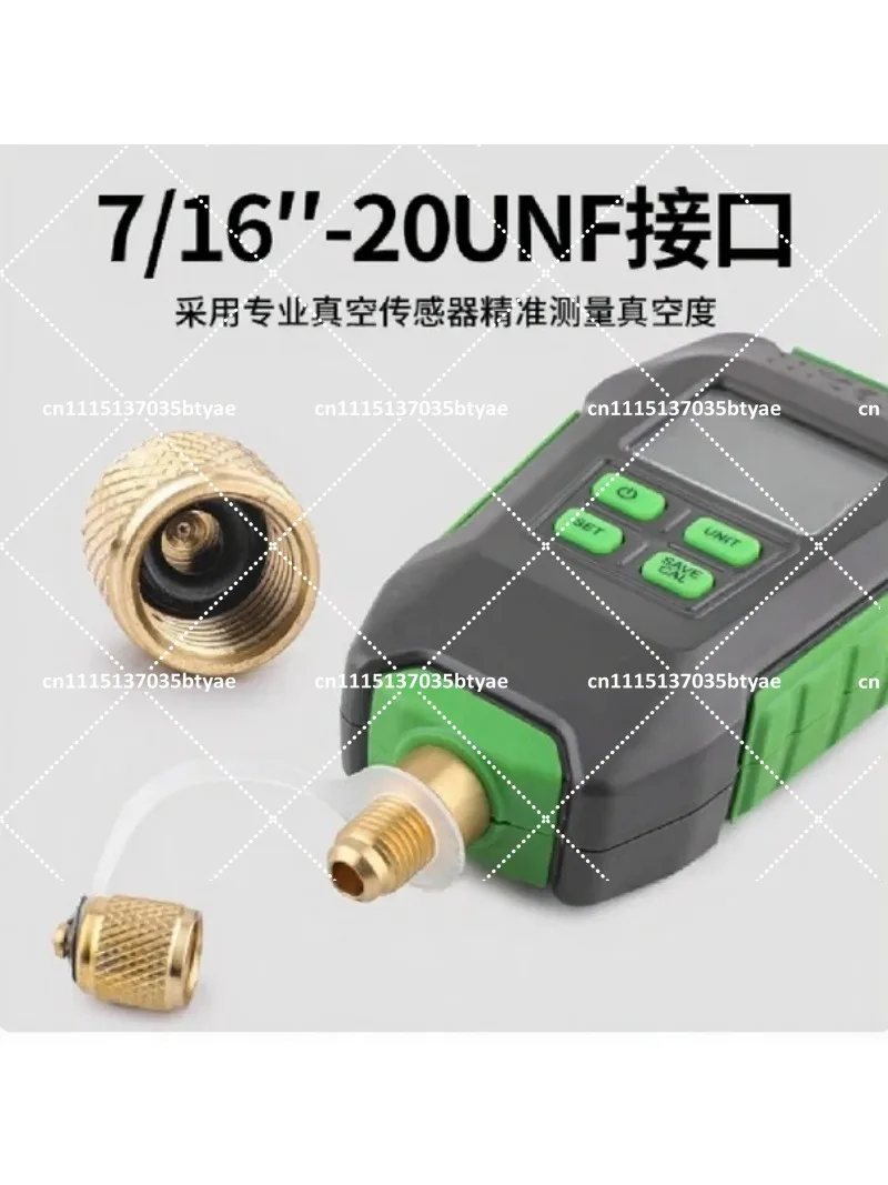 Portable Digital Vacuum Pressure Gauge Meter for Refrigeration System Leak Detection & Vacuum Level Monitoring