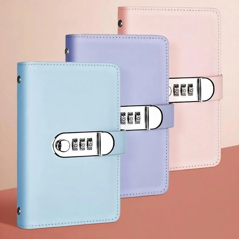 

Save Money 100 Envelopes Money Saving Challeng PU Large Capacity Mini Binder Savings Challenge Waterproof With Password Lock