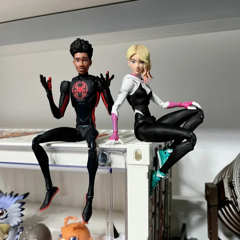 

Spot Shf Человек-паук: параллельная Вселенная 2: Травленная Вселенная Майлз Гвинн Мобильная модель Diy Изменение лица Аниме Периферийные устройства Подарки
