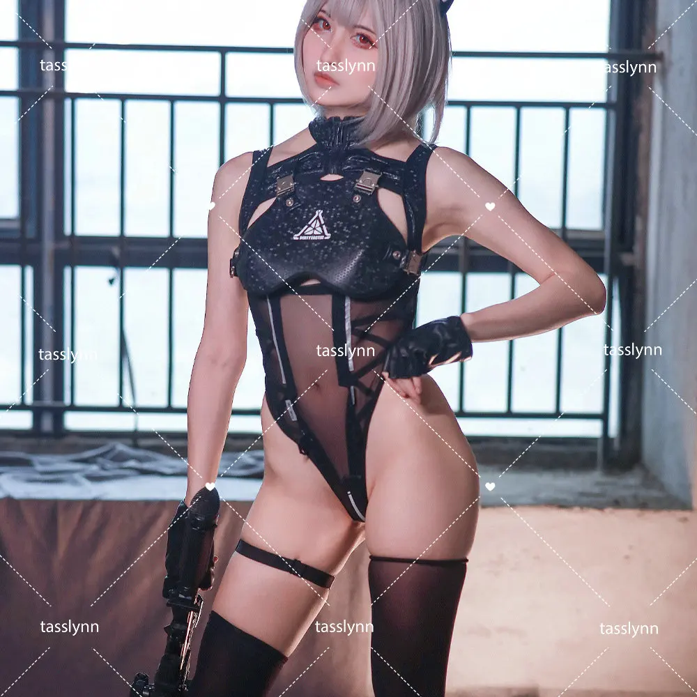 

Dirtytech Cyberpunk Costume Samurai Costume Bunny Jumpsuit Punk Suit Future Mechanical Style Halloween Costumes Bunny Suit