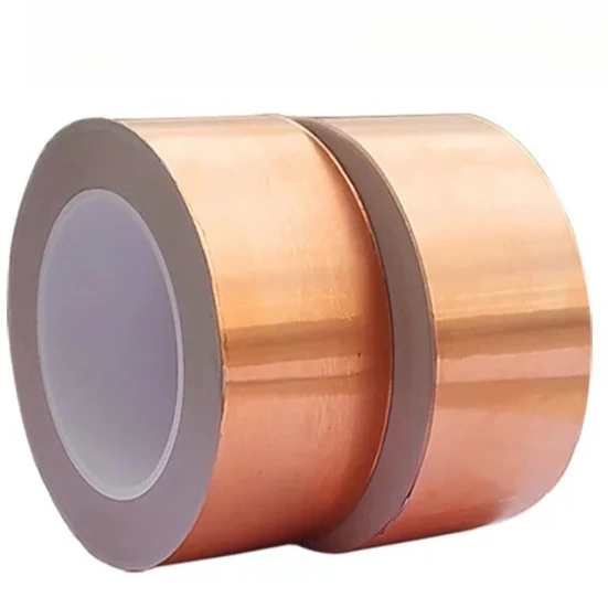 شريط رقائق النحاس ذاتي اللصق من النحاس النقي، شريط موصل من جانب واحد، إشعاع الحرارة، حماية إشارة درجة الحرارة العالية