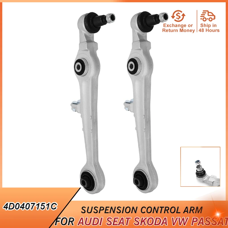 

4D0407151C Front Lower Suspension Control Arm for Audi A4 B5 A6 C5 Seat EXEO ST SKODA SUPURB VW Passat Accessories 16mm