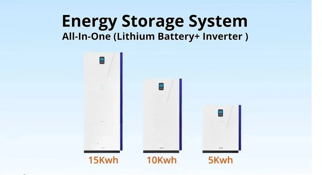 All-In-One 20KWh Lithium Ion Battery 48V 5.5KW Solar Inverter Hybrid Solar Power System Monocrystalline Silicon Panel MPPT