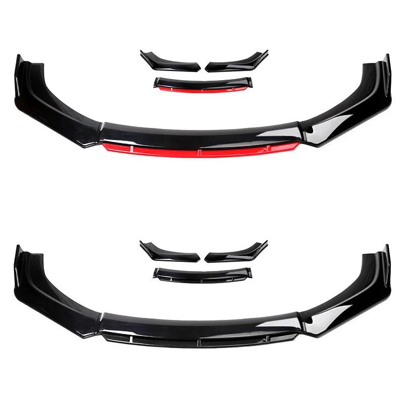 For Opel Corsa/Corsa e Carbon Black High Quality Car Front Bumper Splitter Lip Diffuser Body Kit Spoiler Guard 2019-23 Accessory