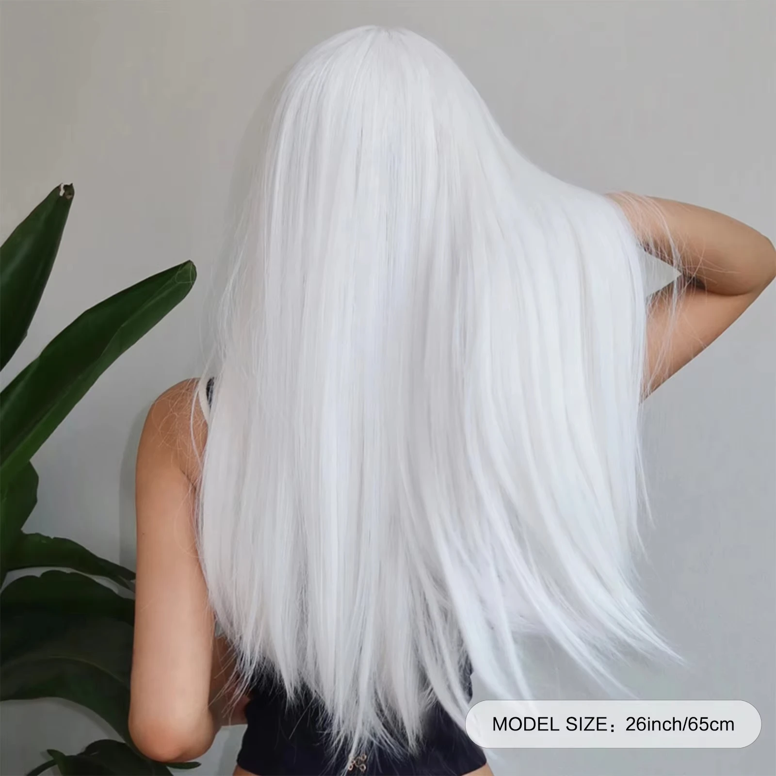 Peruca Longa Lisa Branca Premium: Transformação Instantânea para Seu Estilo Brilhar em 2026