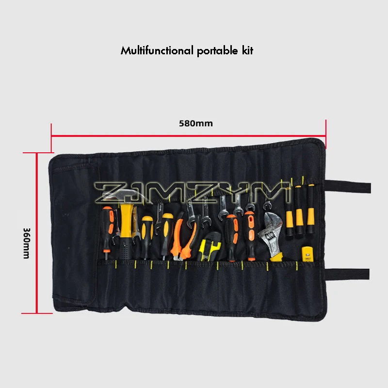 1Pcs Multifunction Tool Bag Practical Carrying Handles Oxford Canvas Chisel Roll Bags For Tools