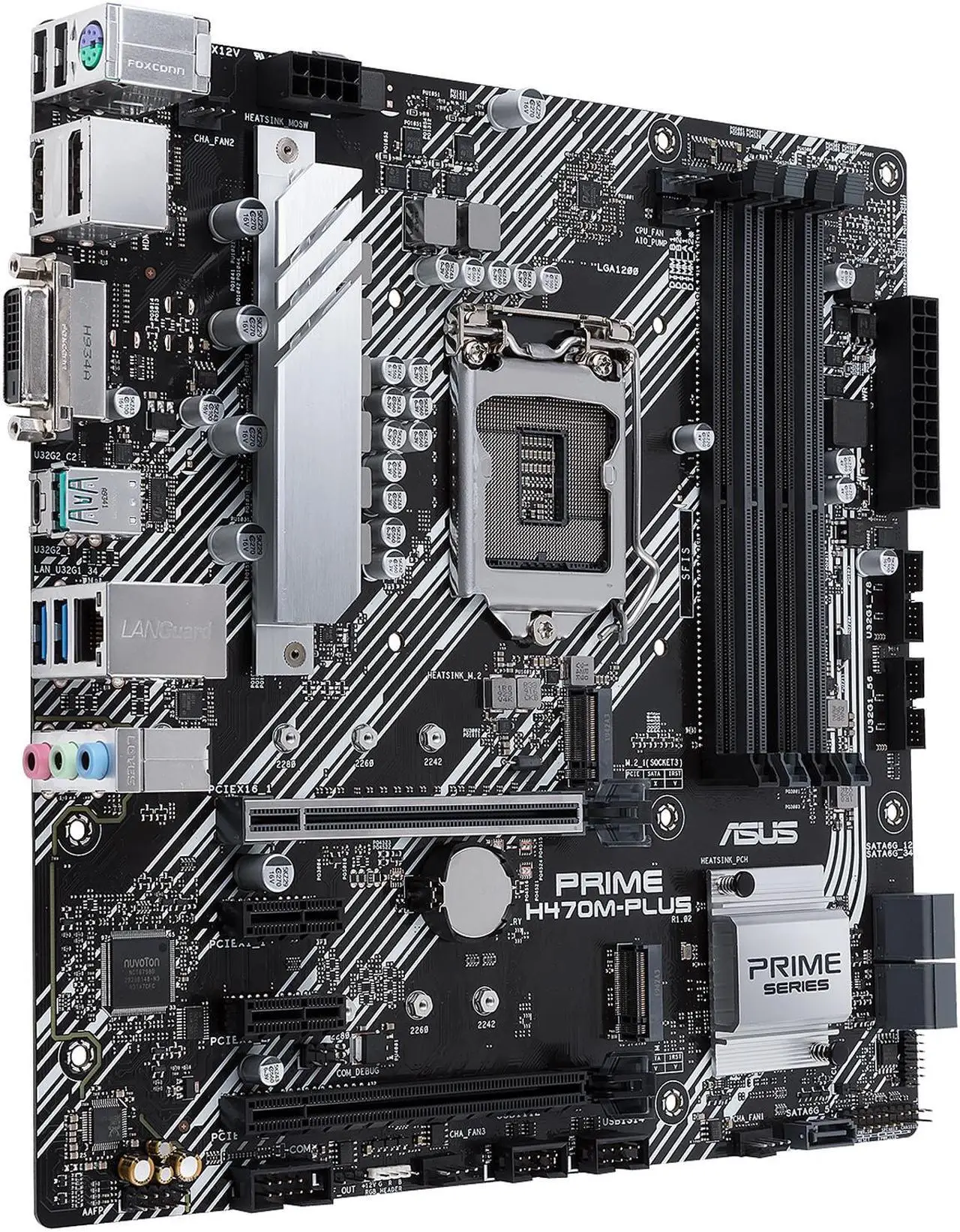 ASUS PRIME H470M-PLUS Motherboard LGA 1200 Chipset H470 DDR4 128GB