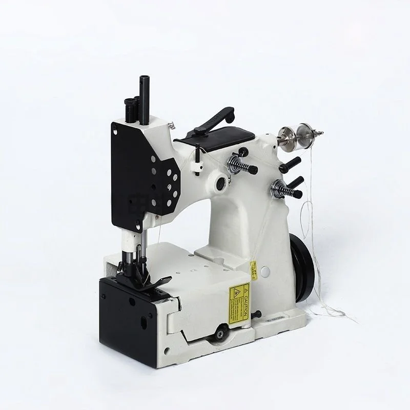 GK26-2A Portable Flat-Bed Sewing Machine Single-Needle Double-Thread Bag Sealer with Chain Stitch for Home & Industrial Use