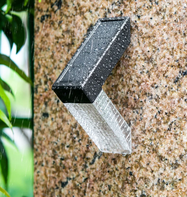 أحدث 1 قطعة أضواء خطوة تعمل بالطاقة الشمسية أضواء أرضية فناء حديقة مسارات الشرفة الشرفة الديكور #4