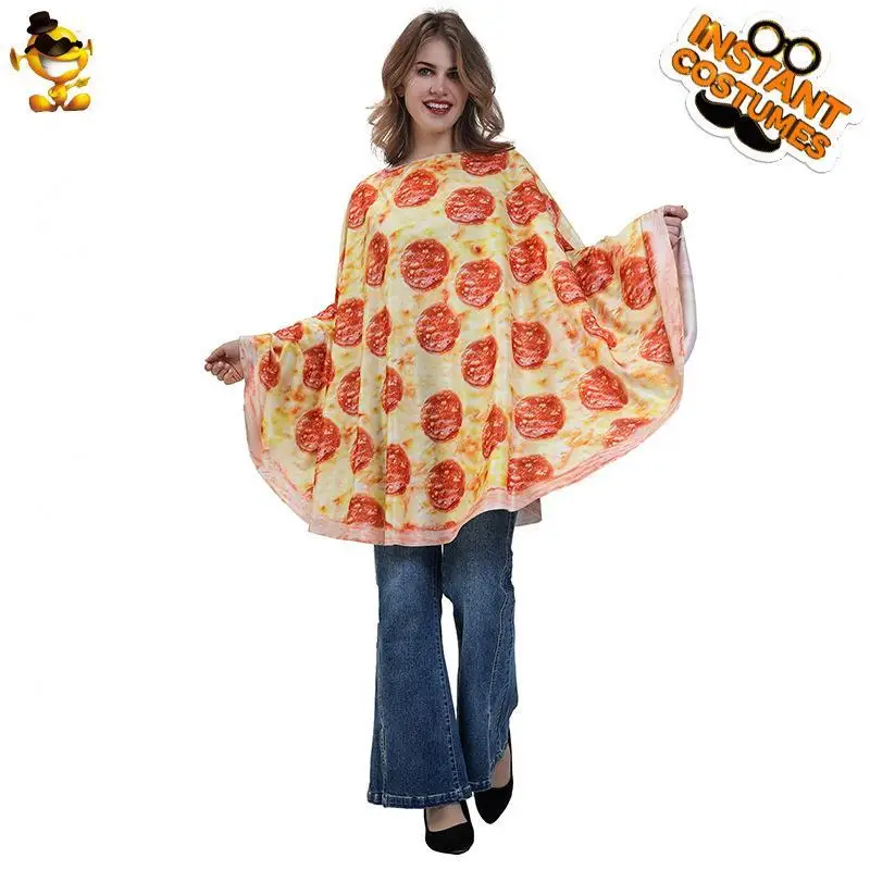 رداء برغر للبالغين من loween زي مضحك لأداء المسرح زي لعب كوس ملابس أداء مادة البولي يوريثان عبر الحدود