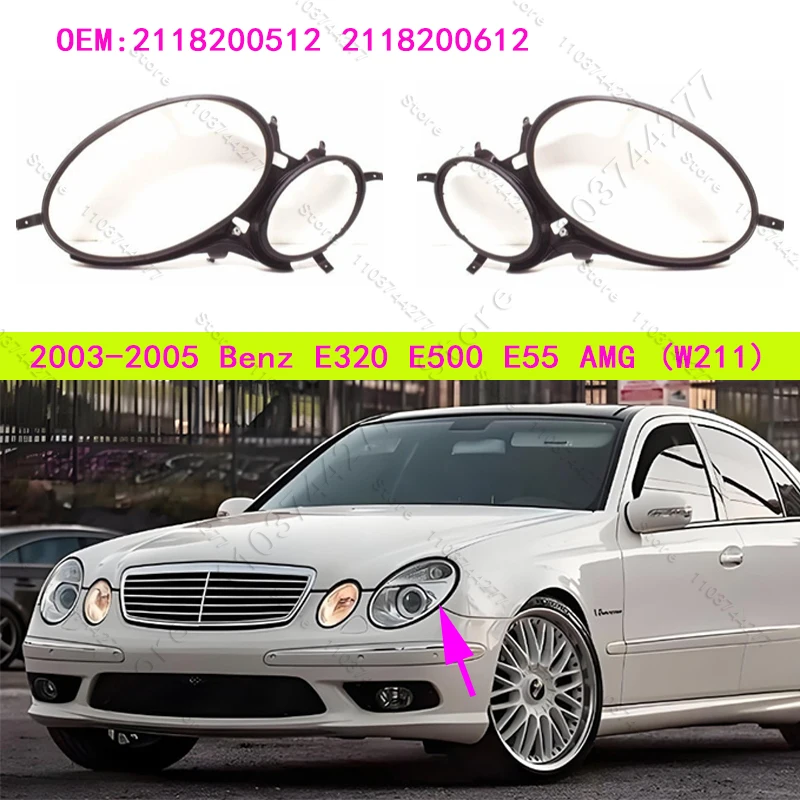 

Для 2003-2005 Mercedes-Benz E320 E500 E55 AMG (W211) передняя верхняя крышка фар, прокладки, уплотнительные ленты 2118200512 2118200612