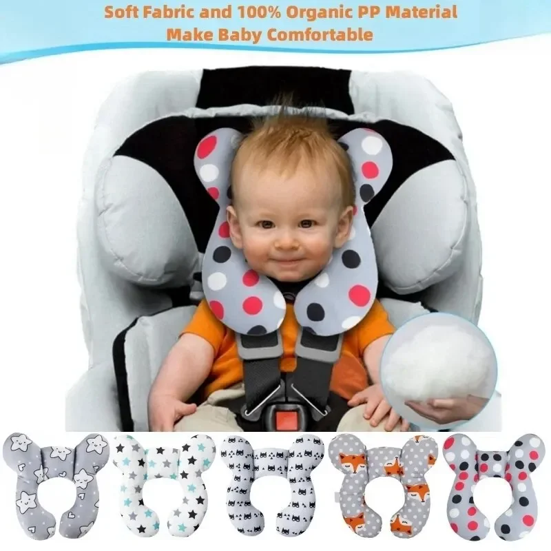 Almohadas para el cuello del bebé para asiento de coche, almohada, almohada de apoyo para bebé mejorada, almohada de viaje para la cabeza y el cuello, viaje