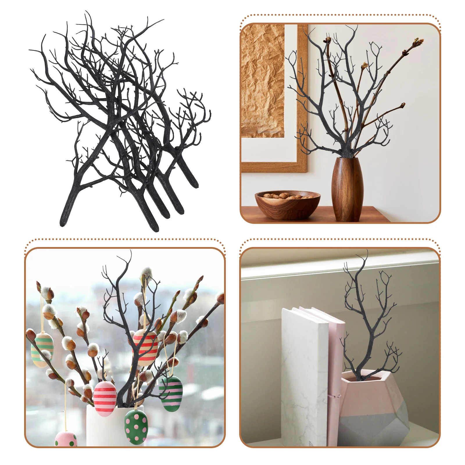 

5Pcs Lifelike Artificial Tree Branches Rustic Decor Twigs for Bridal Bouquets Events Festive Home Decor Artificial Branches