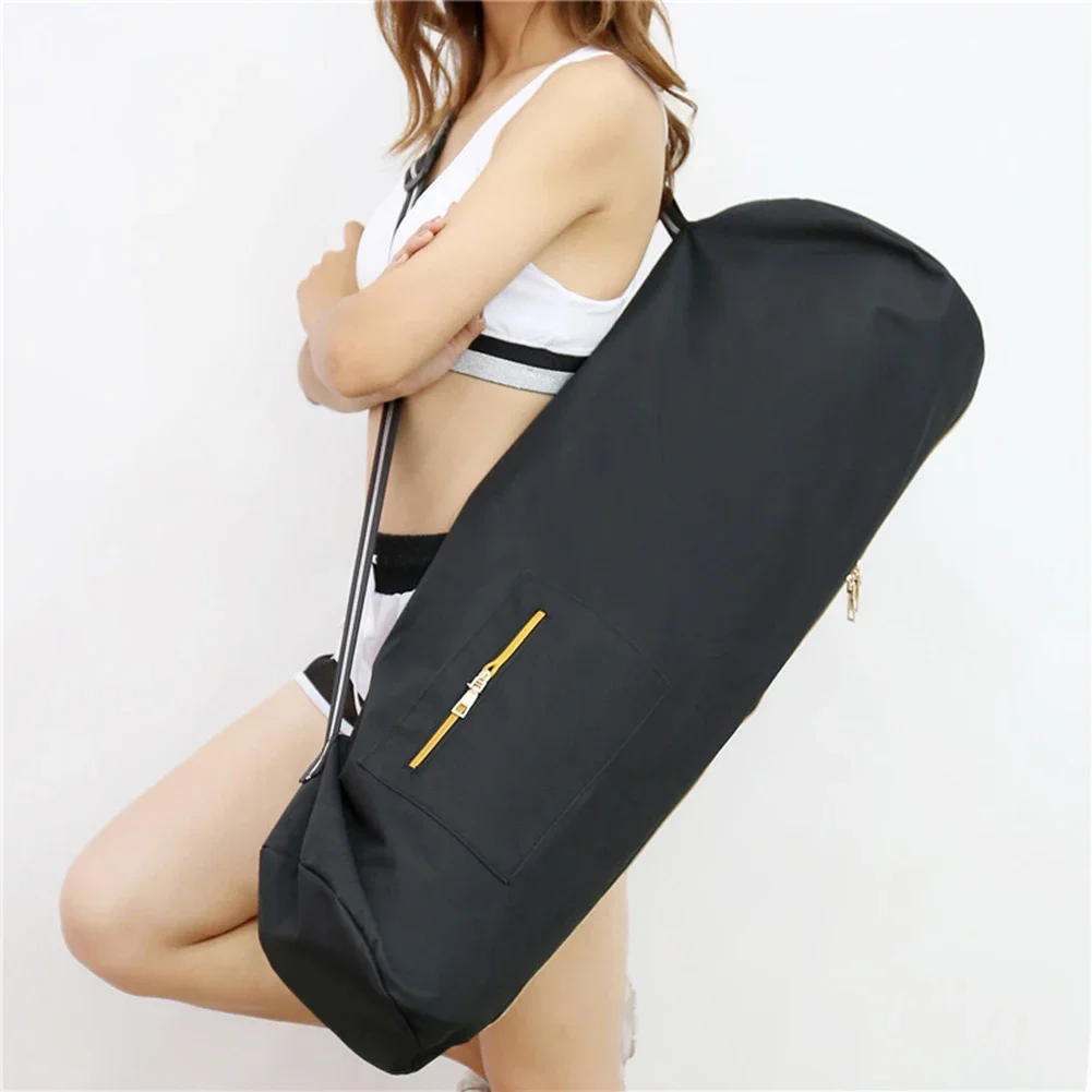 Portable 80cm Oxford Cloth Yoga Mat  Bag Wear-resistant Yoga Mat Bag Adjustable Carrier Pocket Foldable Washable Fitness Pouch