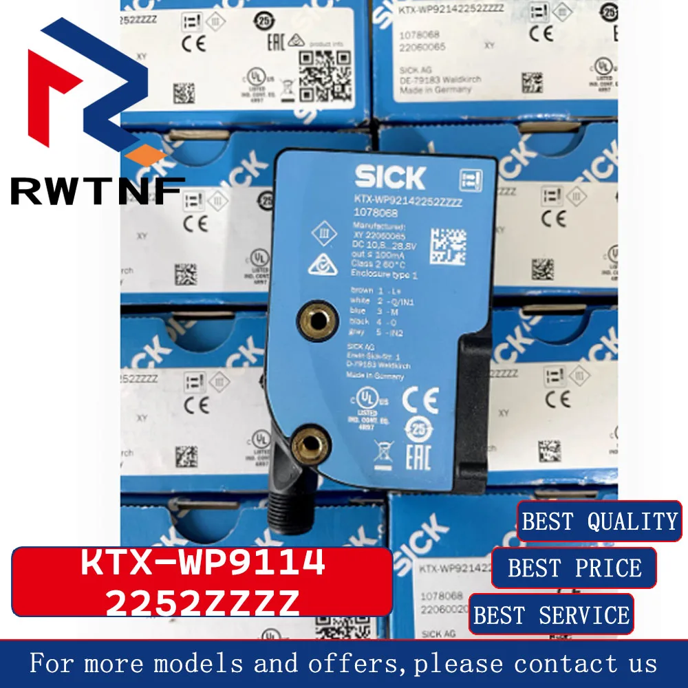 

Совершенно новый подлинный KTX-WP 92142252 ZZZZ KTX-WP 91142252 Датчик цветового кода ZZZ SICK, 100% оригинальный склад