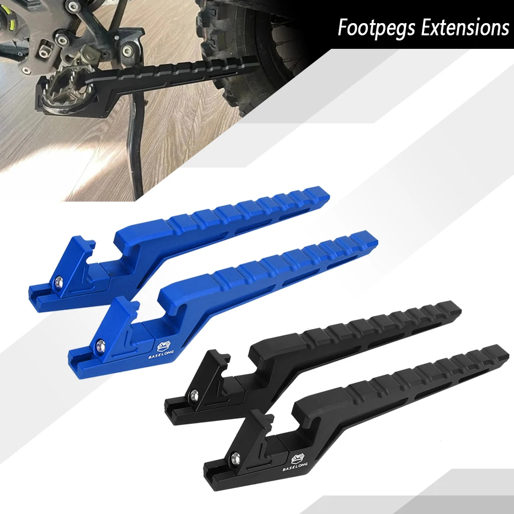 

Motorcycle Accessories Passenger Foot Peg Extensions Extended Footpegs For Husqvarna FS450 FS 450 2016-2022 TX125 2017 2018 2019