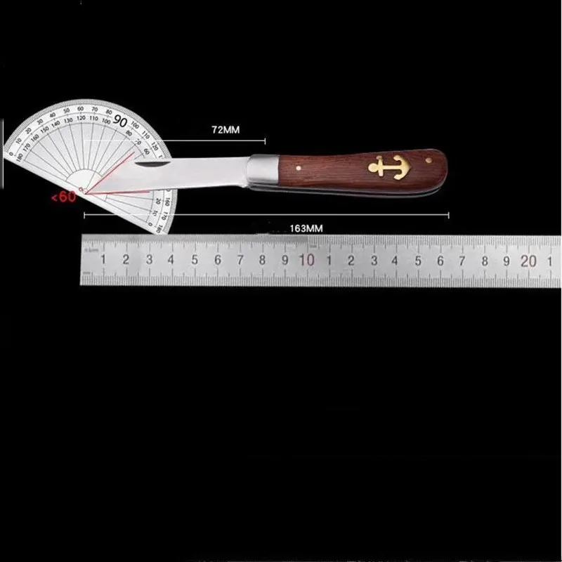 Stainless Steel Mushroom Knife Wallpaper Rosewood Handle Sickle Pocket Folding Knife Electrician Knife Camping Survival Tools