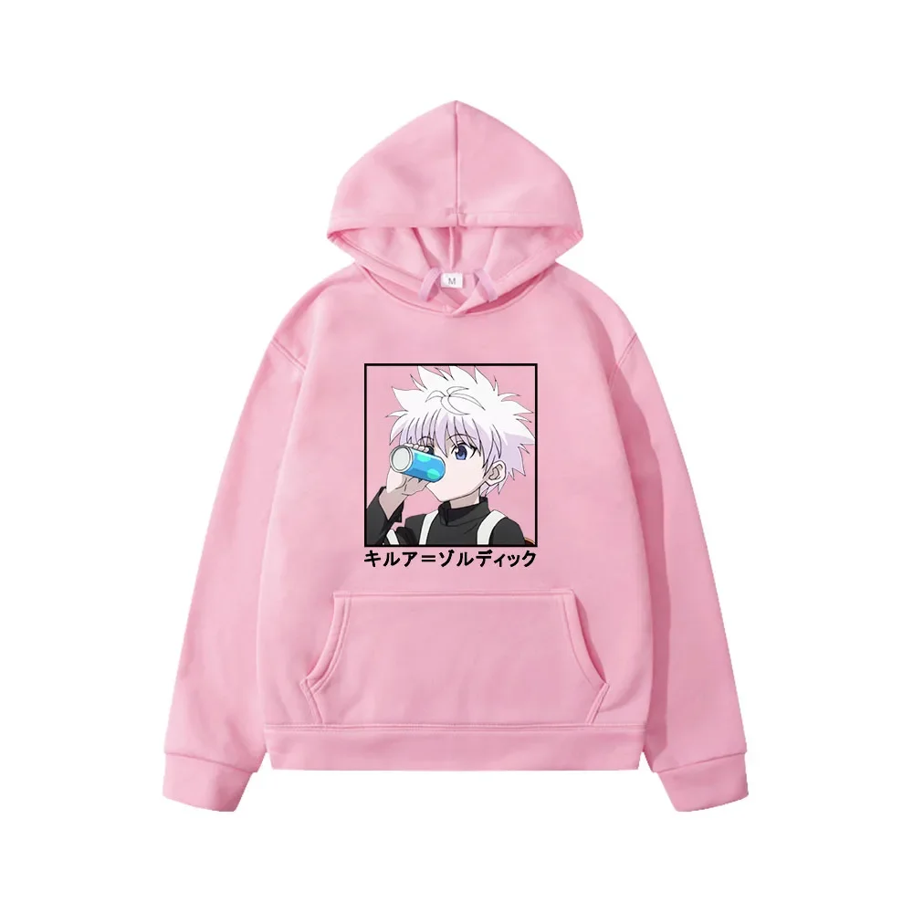Children\'s Clothing Hunter X Hunter Hoodies Killua Zaoldyeck Loose Hooded Sweatshirt for Girl Hoody Pullover Clothing for Boys