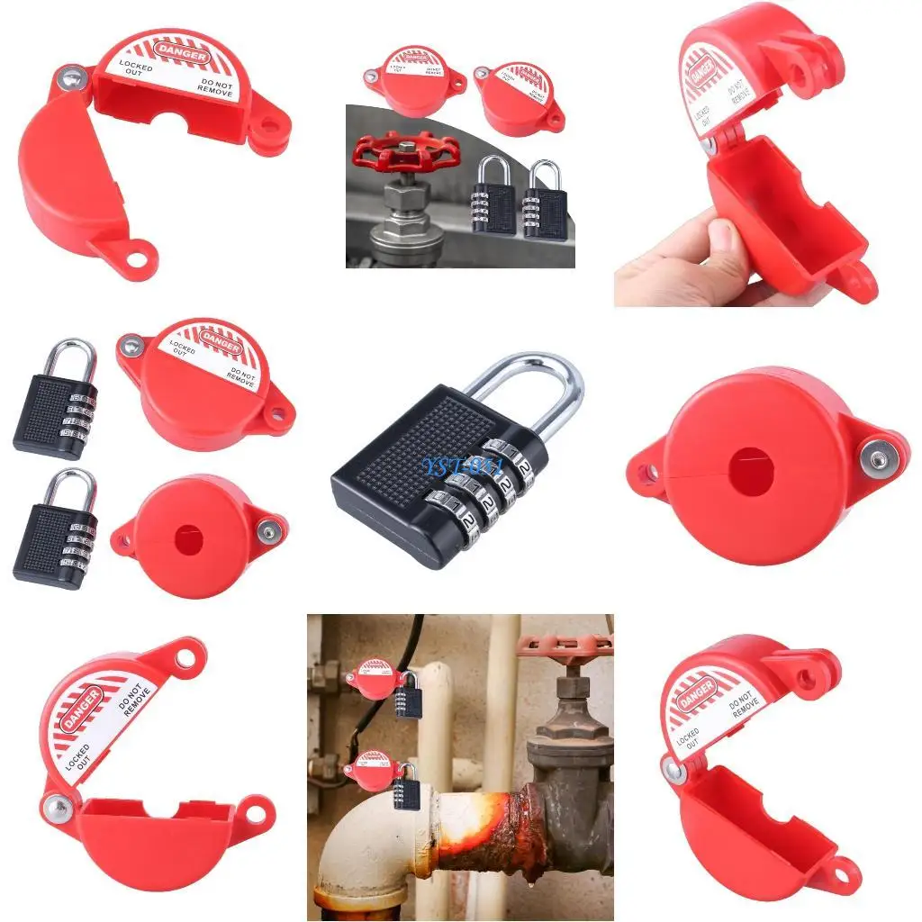 

E15A Upgrades Safe Gate Valves Handle Lockouts with Code Lock Gate Valves Lockout System for Outdoor Faucet Protections