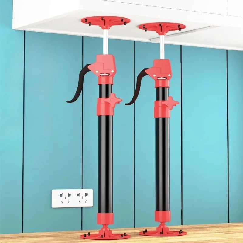 

Telescopic Rod New Aluminum Handle Cabinet Installation Jack Hanging Cabinet Installation Support Ceiling Install Support Tools