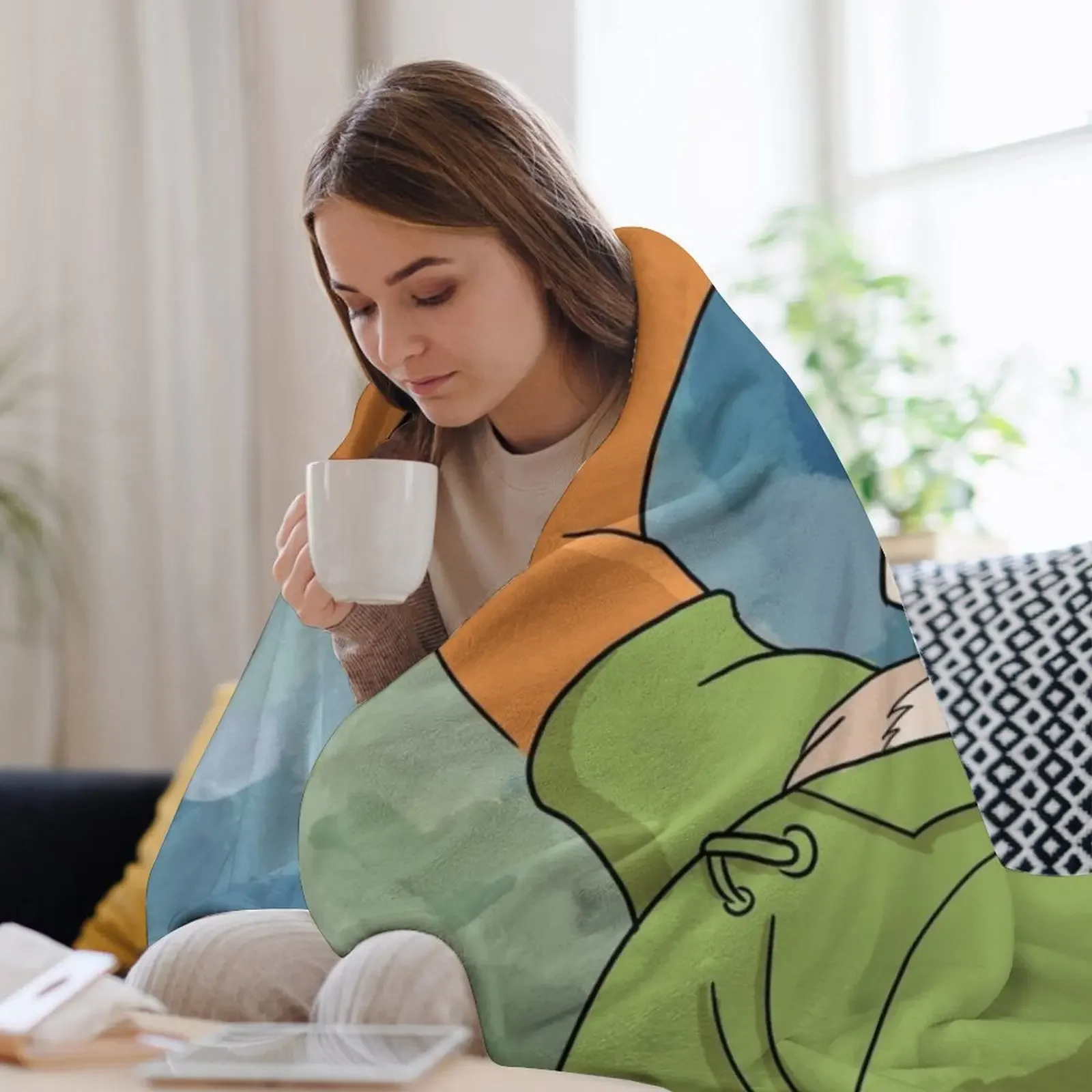 بطانيات روبن هود رمي البطانيات والأرائك المزخرفة العتيقة #3