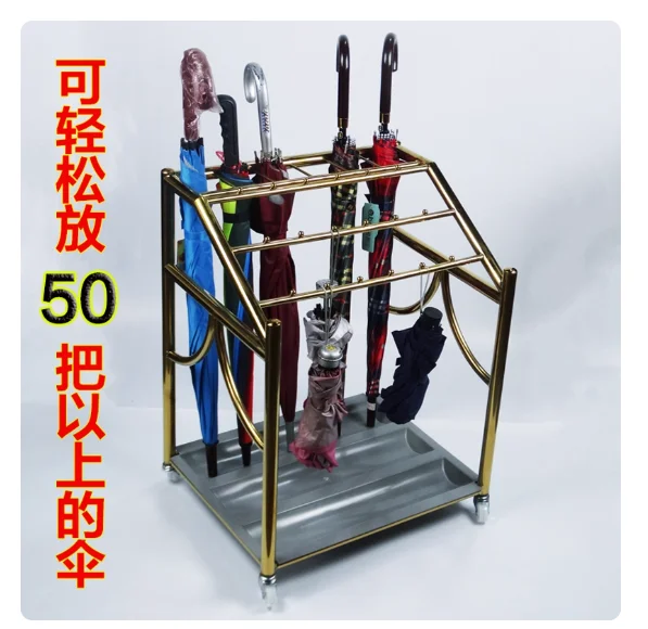 

Stainless Steel Lockless Umbrella Stand Hotel Extra Long and Short Umbrella Multi-Functional Umbrella for Home Use