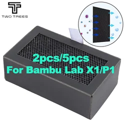 1/2/5Pcs Bambu Lab P1 X1 Activated Carbon Filter Air purifier Filter Replacement For Bambu Lab X1 X1C P1P P1S 3D Printer Parts