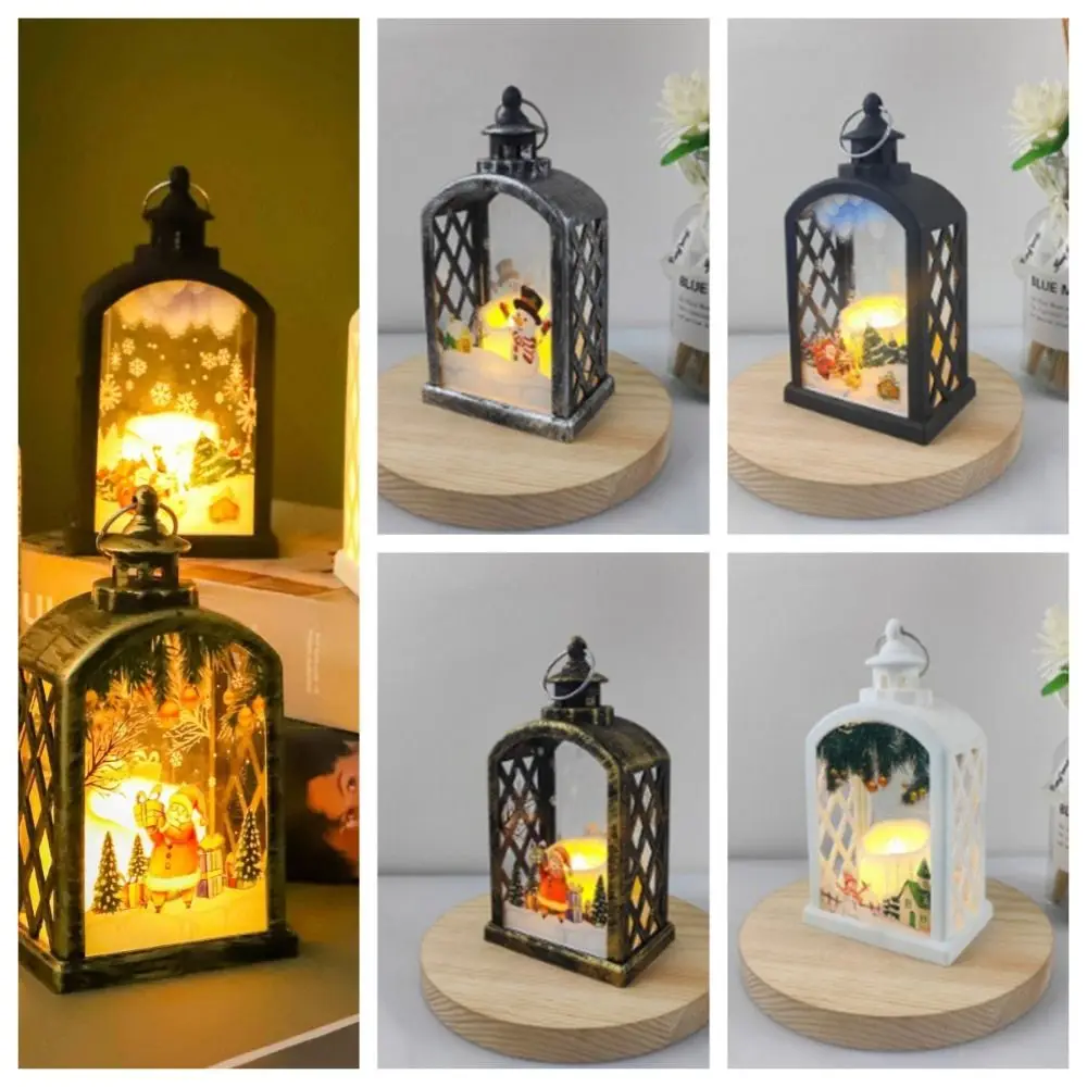 

Arch Christmas Wind Lamp Christmas Tree Santa Christmas Hanging lamp Snowman Atmosphere Electronic Candle Lantern