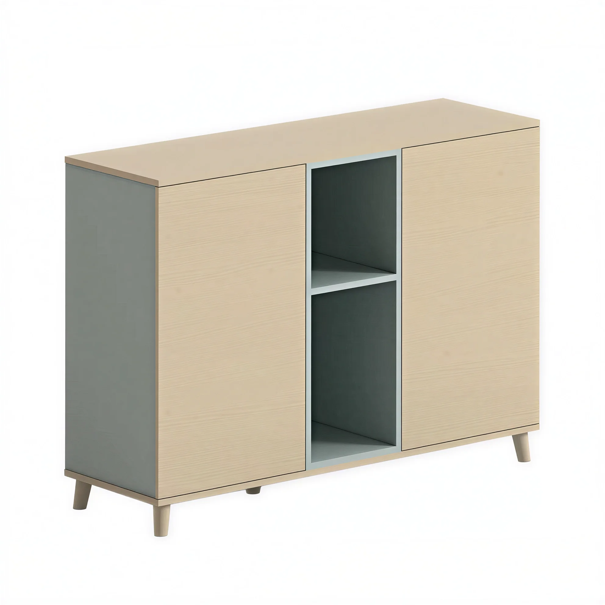 ！@Sleek Modern File Cabinet Customizable Logo Printing Available for Corporate Branding & Office Furnishing Display