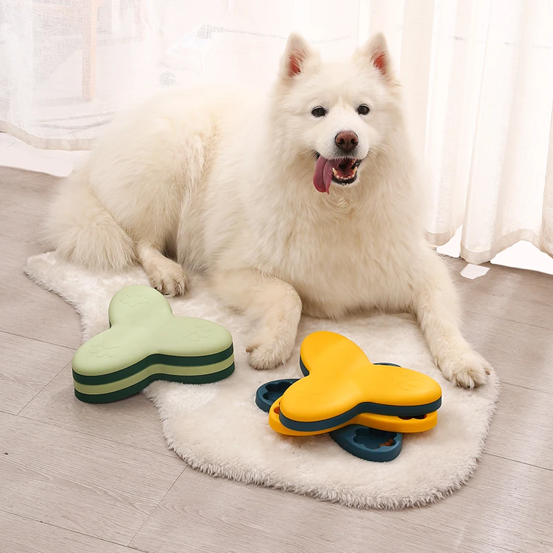 

Indestructible Plastic Dog Treat Dispenser and Water Feeder Small Interactive Puzzle Pet Tunnel Toys for Play