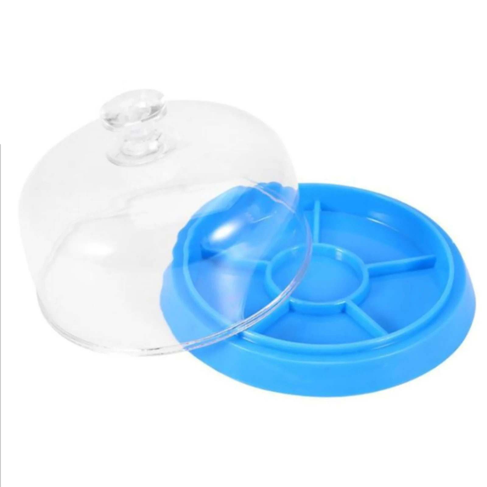 6 Compartments Watch Parts Storage Box with Dust Cover, Plastic Organizer Tray for Watchmaker Repair Tools