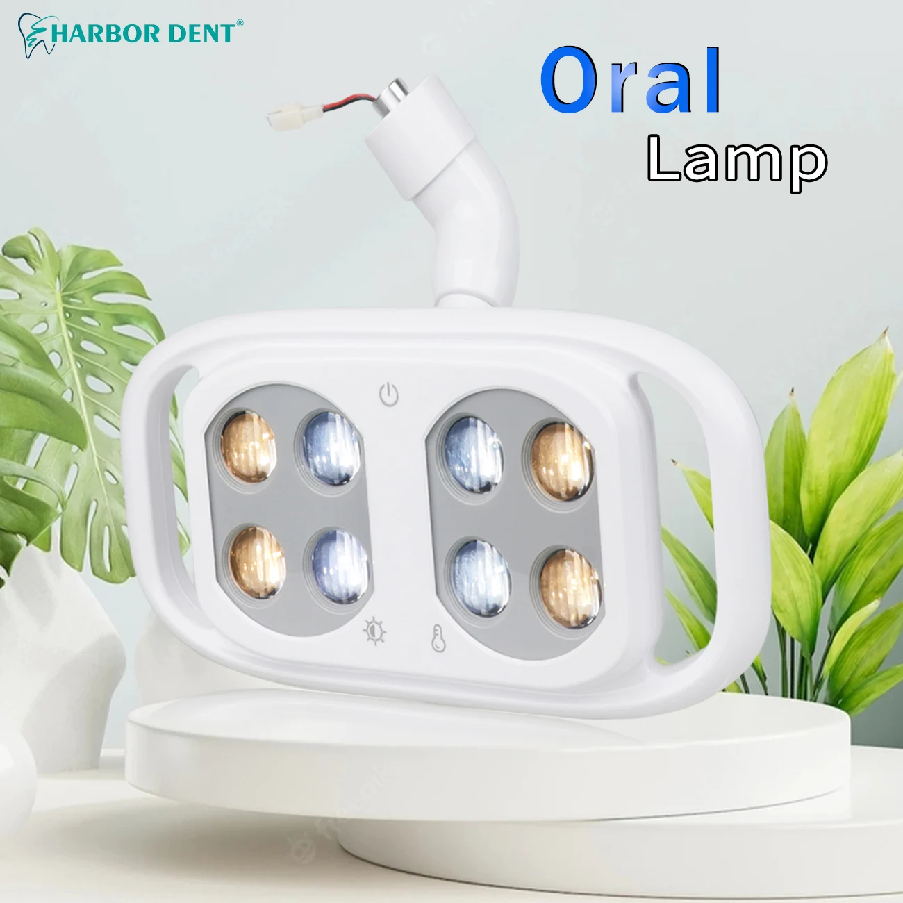 8 Large LED Dental Oral lamp Light Induction Sensor Bicolor Adjustable High Brightness Lamp For Dentistry Unit Chair Equipment