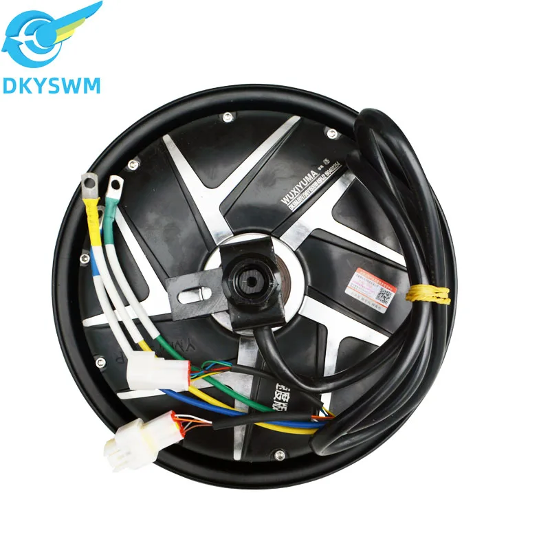 Electric motorcycle electric car brushless dc motor 10-inch wheel motor 2kw60v72v96v waterproof wheel motor/double hall sensor