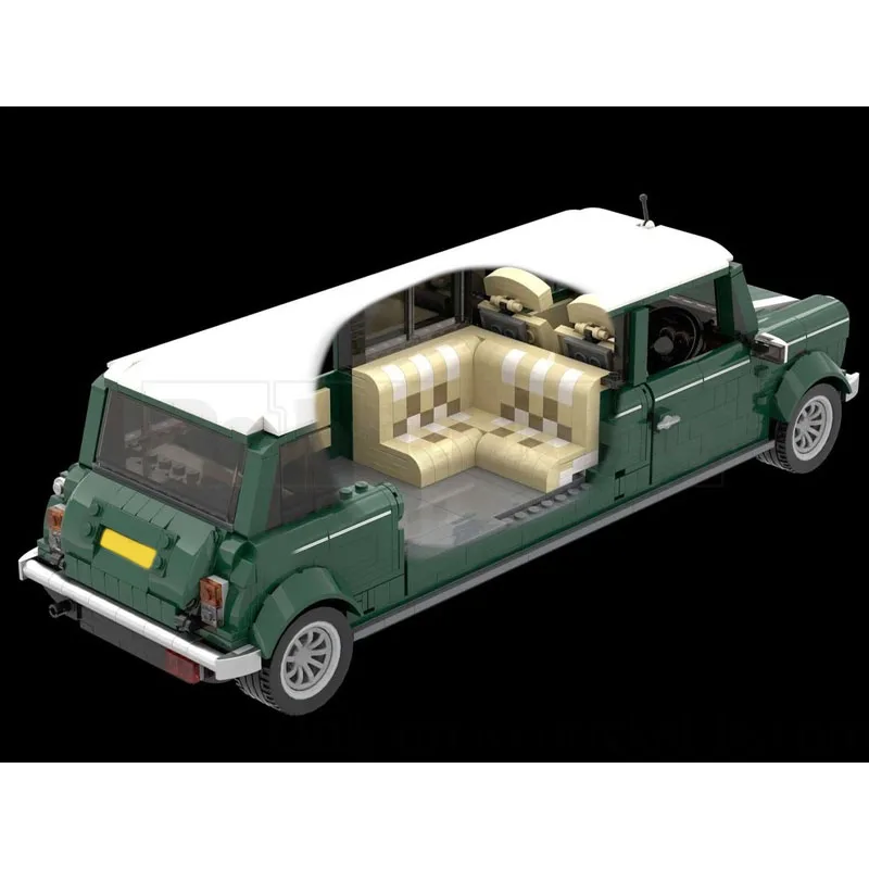 MOC-73078 Classic New Luxury Extended Bridge Car Building Blocks Model, 1543 Parts, Birthday Toy Gift for Boys and Children