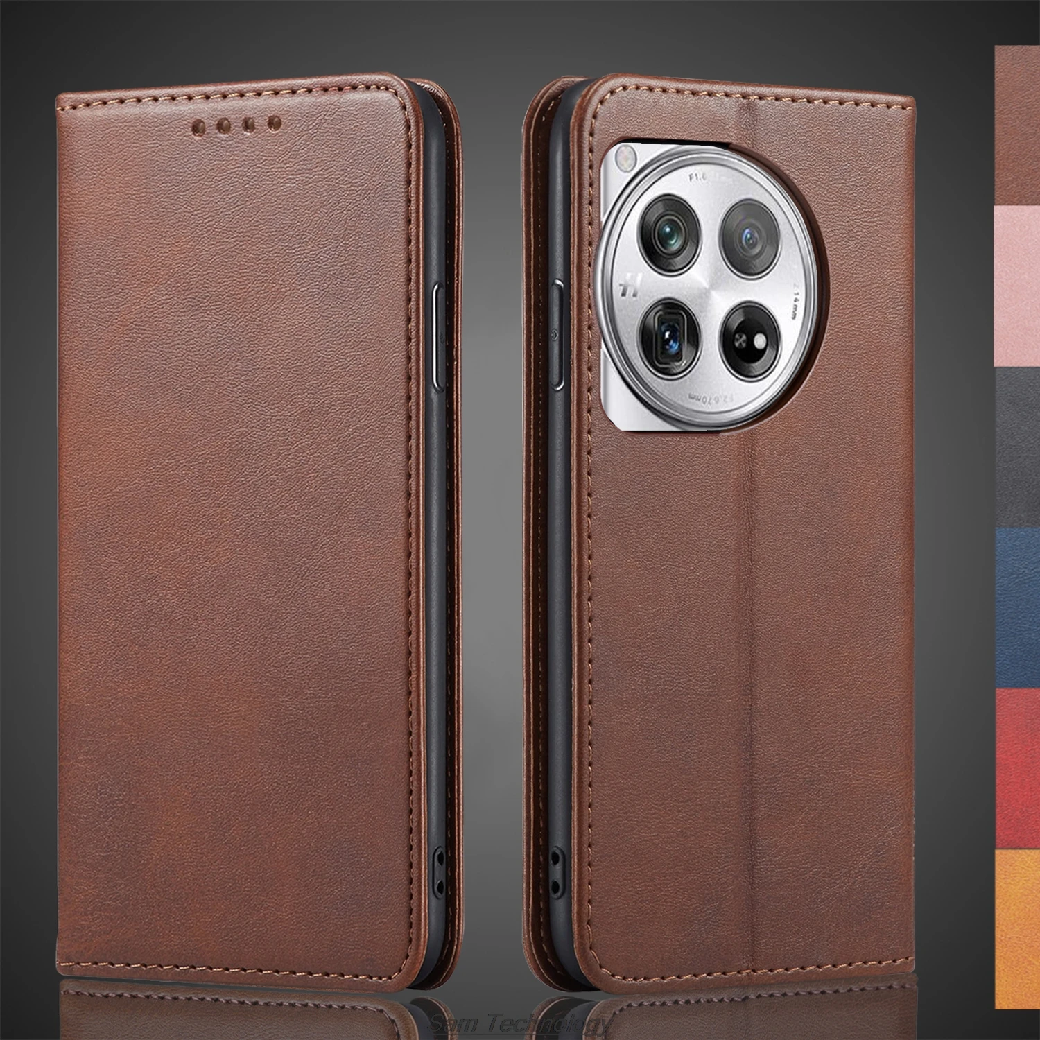 

Magnetic attraction Leather Case for Oneplus 12 / 1+12 / One plus 12 Holster Flip Cover Case Wallet Phone Bags Fundas Coque